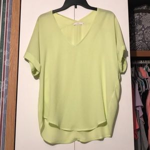 Neon green top